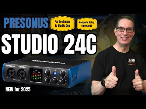 PreSonus Studio 24C 2x2 USB-C Audio / MIDI Interface 2019 - Present - Black image 5