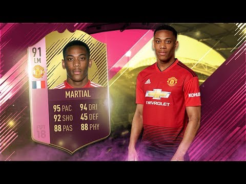 FIFA 18 FUTTIES MARTIAL REVIEW | 91 FUTTIES WINNER MARTIAL PLAYER REVIEW