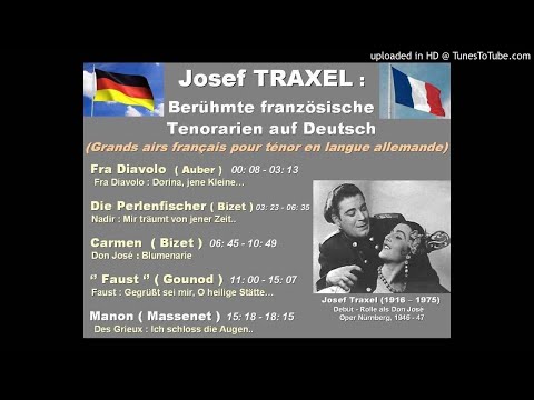 Josef TRAXEL : Berühmte französische Tenorarien auf Deutsch