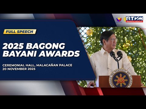 2025 Bagong Bayani Awards (Speech) 11/20/2025
