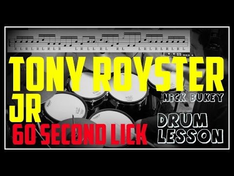 Tony Royster Jr Drum Fill - 60 Second Lick Lesson - Nick Bukey