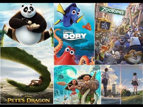 Top 20 Animated Movies 2016/ Cartoon movies / High rated Animation Movies