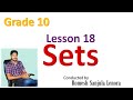 Sets | Grade 10 | Mathematics | English Medium | Romesh Sanjula Lenora
