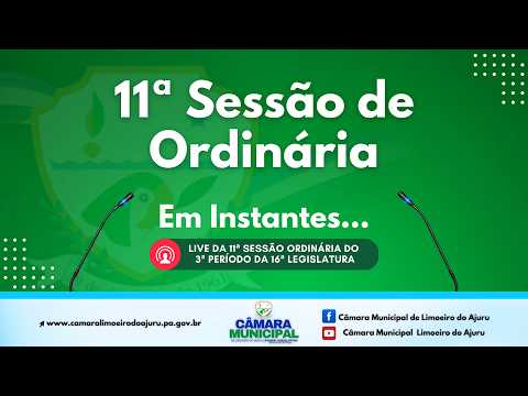 LIVE DA 11ª SESSÃO ORDINÁRIA DO 3º PERÍODO DA 16ª LEGISLATURA ANO 2026. DATA 07  DE MAIO DE 2026