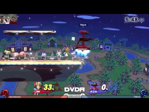 Smash WiiU - DVDA4 Singles - LB5 - dansdaman (Captain Falcon, Link) vs TMech (ROB)