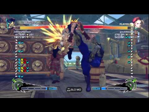 JohnryHenson (M.Bison) Vs goulimoudjo (Cammy) SSF4 AE Ranked Matches - PSN