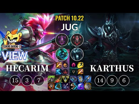 SG-S View Hecarim vs Karthus Jungle - KR Patch 10.22