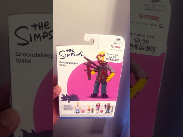 Vídeo relacionado con TE-Trend Figuras de juguete Springfield Limited Edition Series 3 Coleccionistas de los Simpsons Toy Groundskeeper Willie 85 mm, multicolor