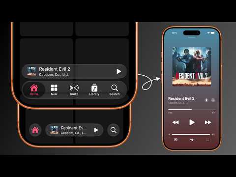 Apple Music Player Bottom Bar Transition | SwiftUI | iOS 27 thumbnail
