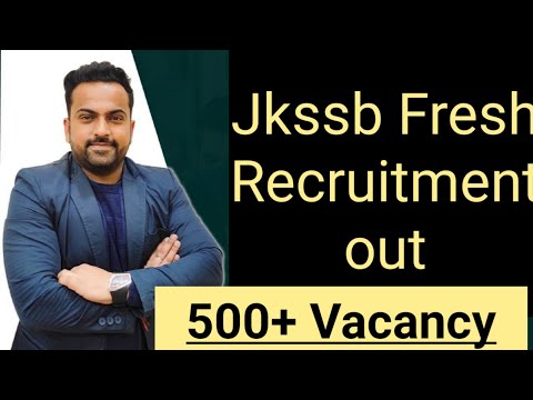 Breaking news | JKSSB Fresh Recruitment Out | 500+ Vacancies | Adv no 03 of 2021 @Career Success