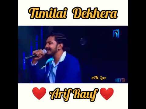 Timilai Dekhera | Arif Rauf | The Voice of Nepal Season 2