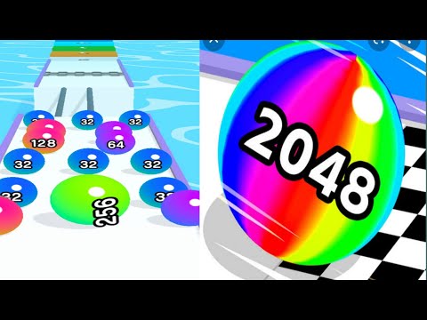 Ball Run 2048 - every level win ( 2 in 2048 ) Android iOS