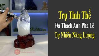 Trụ Thạch Anh Tinh Thể Pha Lê Trắng Tự Nhiên Trong Suốt 2.64kg-28.5cm