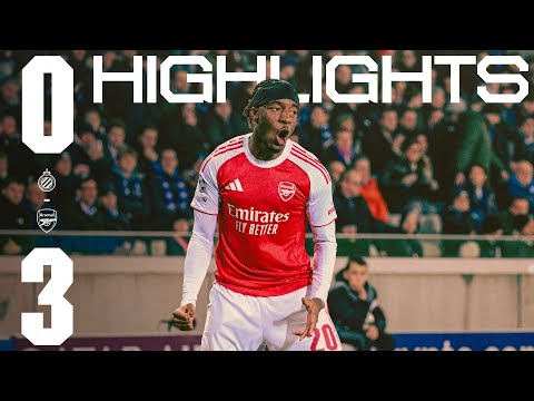 SIX EUROPEAN WINS ON THE SPIN! | HIGHLIGHTS | Club Brugge vs Arsenal (0-3) | Madueke x2, Martinelli