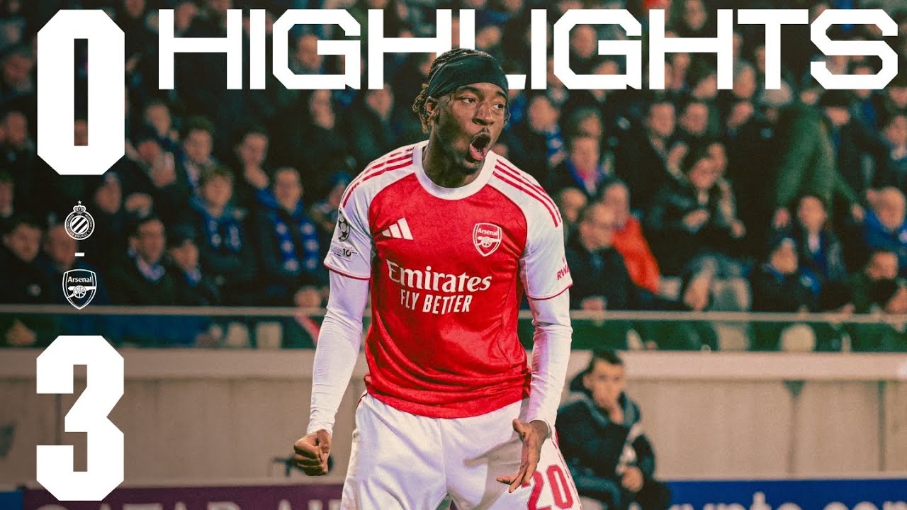 Club Brugge KV vs Arsenal Highlights