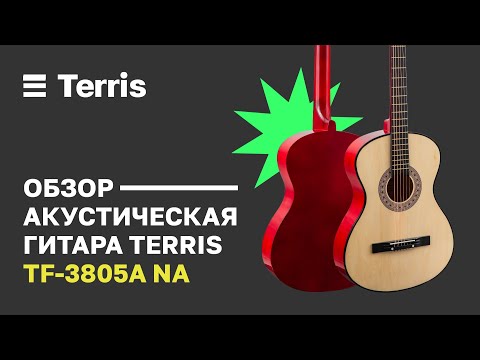 Обзор акустической гитары Terris TF-3805A NA