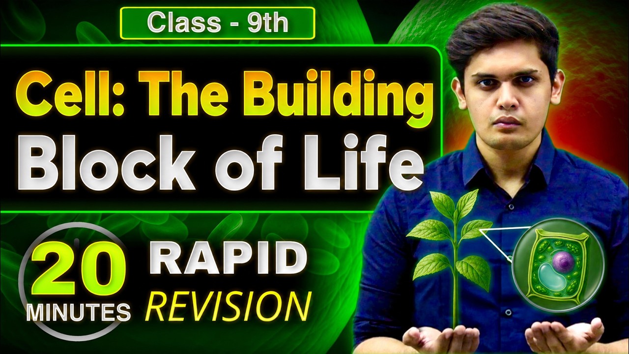 The Fundamental Unit of Life in 25 Minutes🔥| Class 9th | Rapid Revision | Prashant Kirad