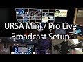 Blackmagic URSA Mini and URSA Mini Pro Live Setup with ATEM Switcher