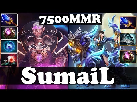 Dota 2 - SumaiL 7500 MMR Plays Invoker And Mirana - Ranked Match Gameplay