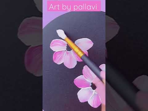 make a flower 🌹 with copy Art by pallavi # short#pallavi #flowers #viral #viedo