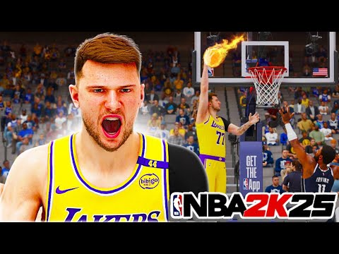 GAME BREAKING Luka Doncic Lakers Debut in NBA 2K25 Play Now Online
