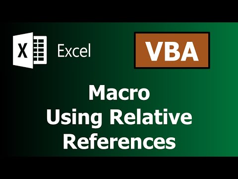 5- Macro - Using Relative References - EXCEL VBA - COMPLETE EXCEL TUTORIALS
