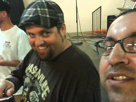 Tony and Jason at the Rollergirl show.