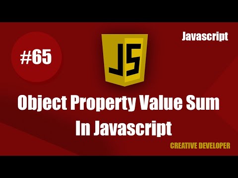 How To Sum Object Property Value In Javascript Javascript Tutorial Javascript Course Es6
