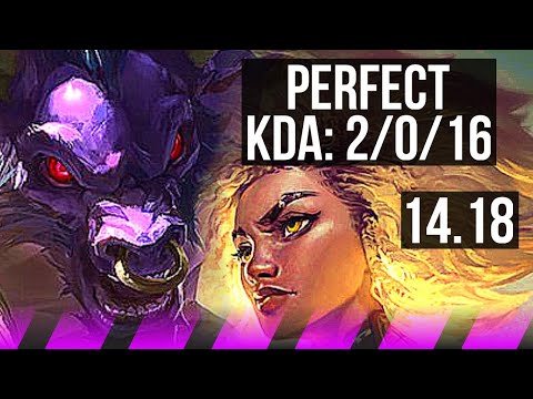 ALISTAR & Miss Fortune vs RELL & Jinx (SUP) | 2/0/16, 66% winrate | EUW Challenger | 14.18