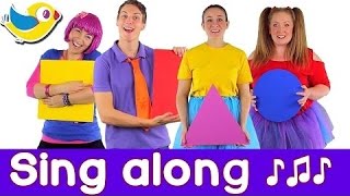 Sing along Shapes Song - with lyrics (featuring De