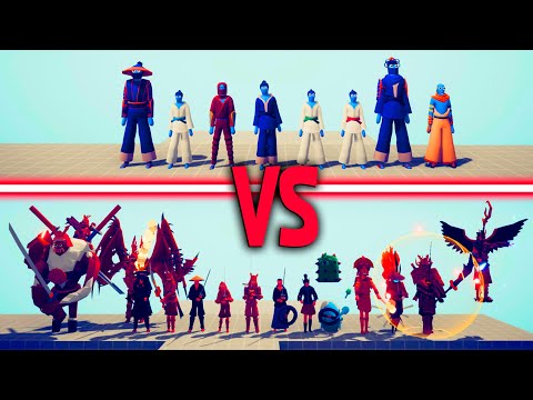 SAMURAI TEAM vs TAEKWONDO TEAM | TABS - Totally Accurate Battle Simulator