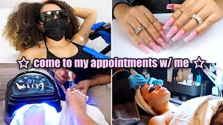 ☆ COME TO MY APPOINTMENTS WITH ME! (nails, lashes + more)