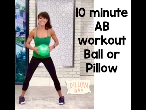 10 minutes AB workout with ball or pillow