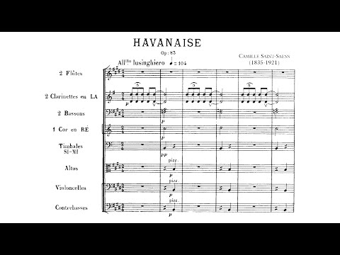 [Full Score] Saint-Saëns - Havanaise for violin and orchestra, Op. 83