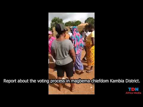 Report about the voting process in magbema chiefdom Kambia District.