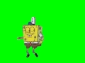 SpongeBob Green Screen Spongebob Walking