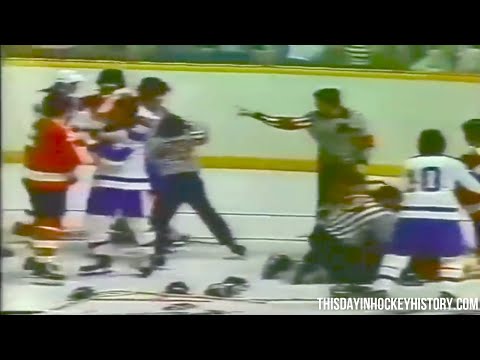 Philadelphia Flyers Toronto Maple Leafs rough stuff April 15, 1976