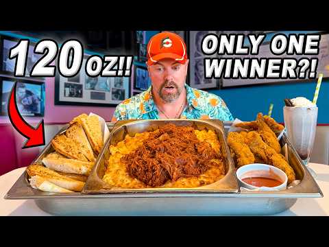 Only 1 Person Had Beaten Britain's Toughest 120oz "Mac Attack" Macaroni and Cheese Challenge!!