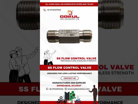 S.s. Flow Control Valve