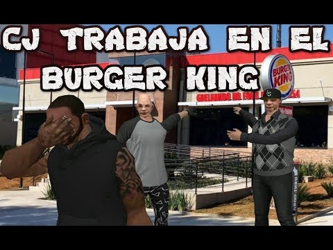 Gta San andreas cj trabaja en el burger king