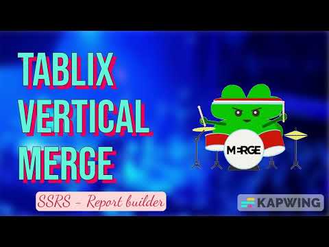 Tablix Virtual Merge in Report Builder(SSRS)