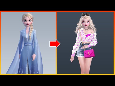 Frozen: Elsa Frozen Glow Up - Disney Princesses Transformation