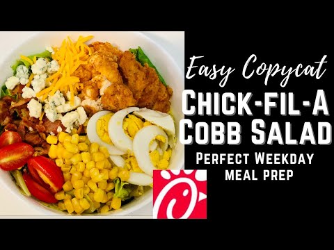 Copycat Chick-fil-A Cobb Salad| Cook With Me| Quick| Easy Meal Prep| Affordable| On a Budget