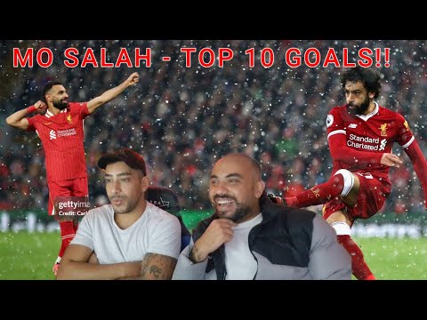 Reacting to Mohamed Salah’s Top 10 Goals! 🔥👑 | INSANE Finishes #salah #football #liverpoolfc #goals