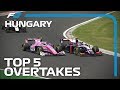 Top 5 Formula 2 Overtakes | 2019 Hungarian Grand Prix