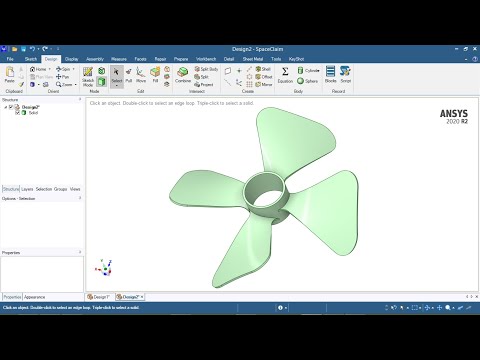 SpaceClaim Propeller with Surfaces