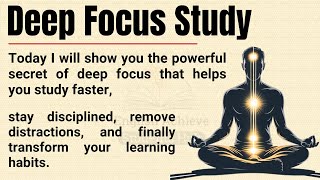 Deep Focus Study 🔥 || How to Concentrate for Hours, Learn Faster, and Study Without Distractions ✅