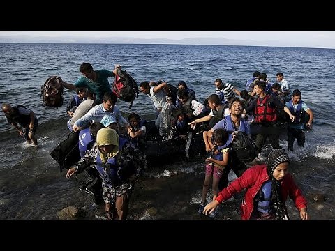 انتقال پناهجویان از جزایر یونانی دریای اژه به سمت مرز مقدونیه