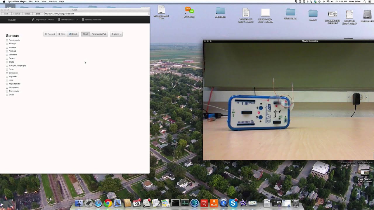Example 8: Measuring the B field of a current loop