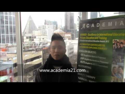 Wing Yip Lee discusses studying English at Academia International